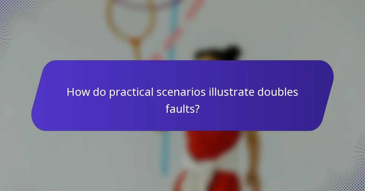 How do practical scenarios illustrate doubles faults?